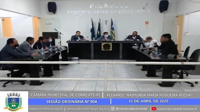 Câmara de Corrente realiza a Sessão Ordinária nº 904 na segunda, 11 de abril